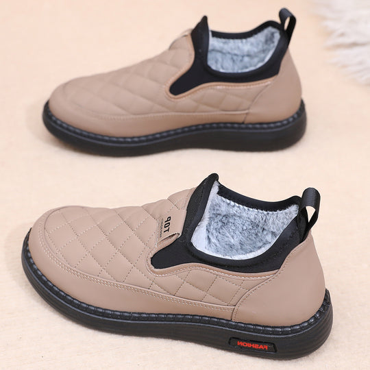 Damen Bequeme und warme Hausschuhe mit rutschfester Sohle R&B