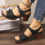 Damen Sandalen mit Blockabsatz R&B