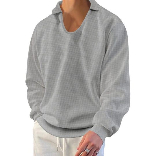 Herren lässiger Pullover mit strukturiertem Stoff und modernem Schnitt R&B
