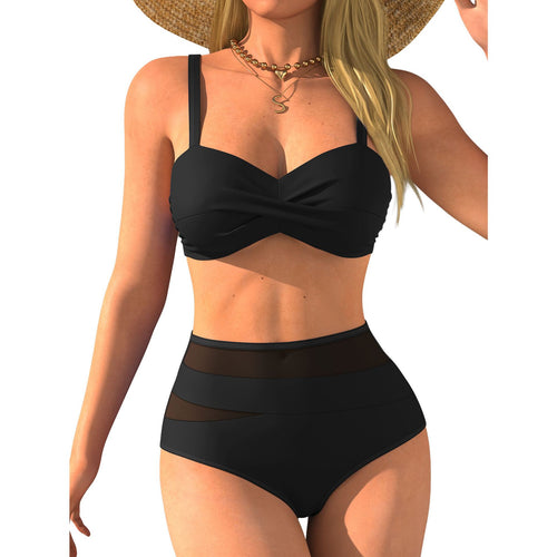 Damen Hochtaillierter Bikini mit modischem Twist R&B