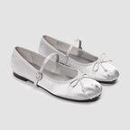 Damen Ballerinas mit verstellbarem Riemen und satinierter Oberfläche R&B