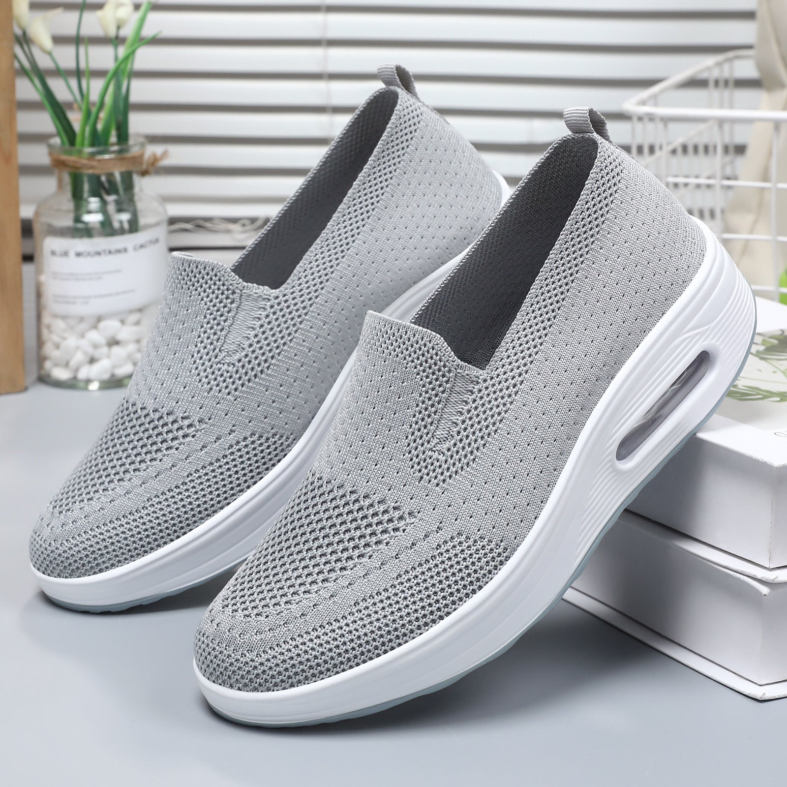 Damen Luftige Slip-On Sneakers mit innovativer Dämpfungstechnologie R&B