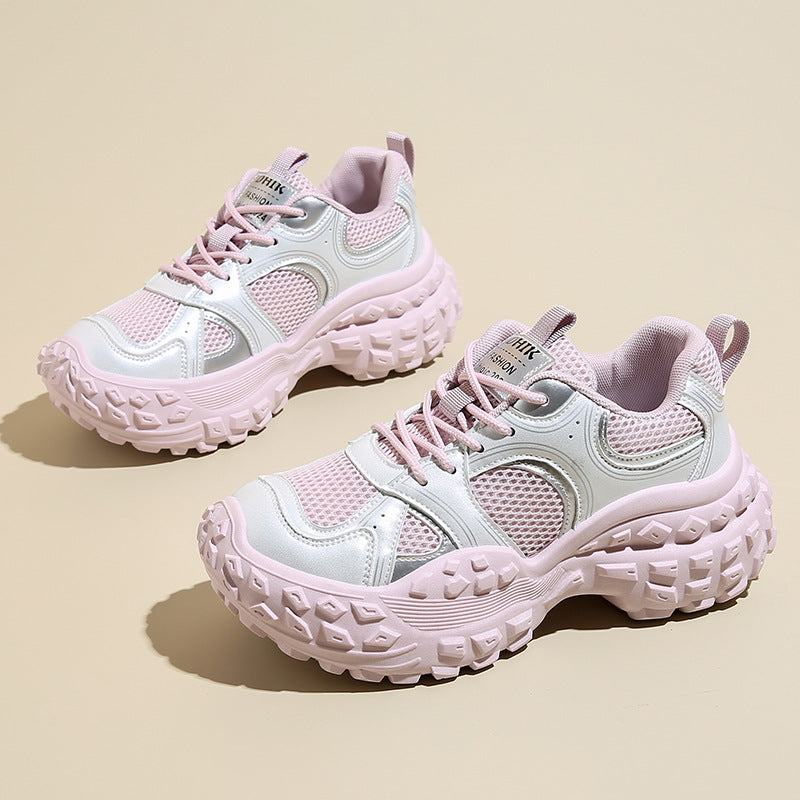 Damen sportliche Sneakers mit innovativem Sohlenprofil und atmungsaktiver Mesh-Konstruktion R&B