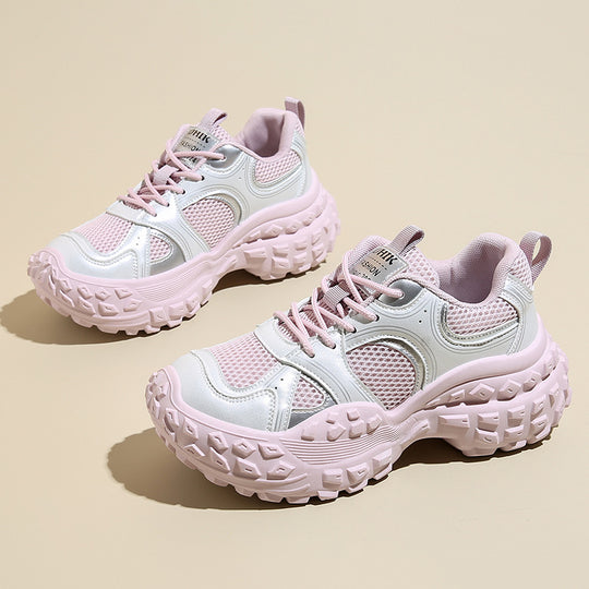 Damen sportliche Sneakers mit innovativem Sohlenprofil und atmungsaktiver Mesh-Konstruktion R&B