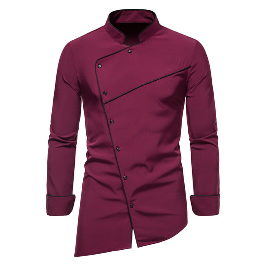 Herren Küchenjacke mit modernem Schnitt und elegantem Kragen R&B