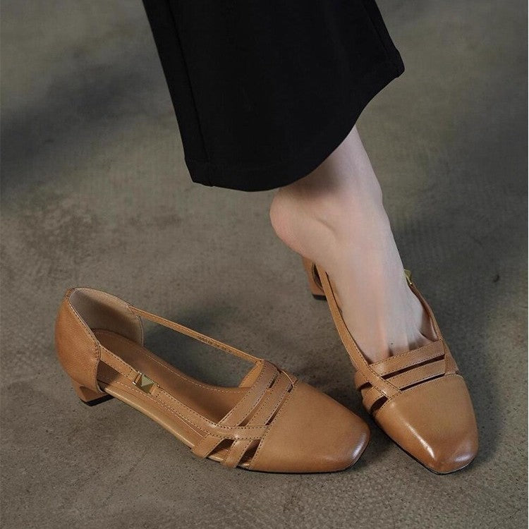 Damen Slingback-Pumps mit modischem Riemendesign und komfortablem Absatz
