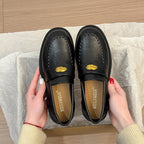 Damen Mokassins mit eleganter Schnalle und kunsthandwerklichem Design R&B