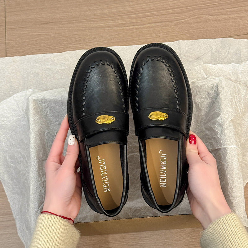 Damen Mokassins mit eleganter Schnalle und kunsthandwerklichem Design R&B