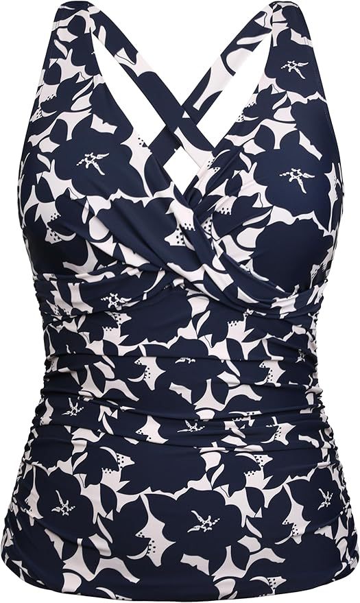 Damen Badeanzug mit Wickelschnitt und figurschmeichelndem Design R&B