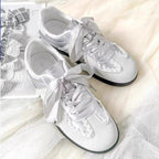 Damen Sneaker mit dekorativer Spitzenapplikation R&B