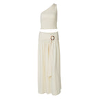 Damen Einseitiges Maxikleid mit raffinierter Drapierung R&B