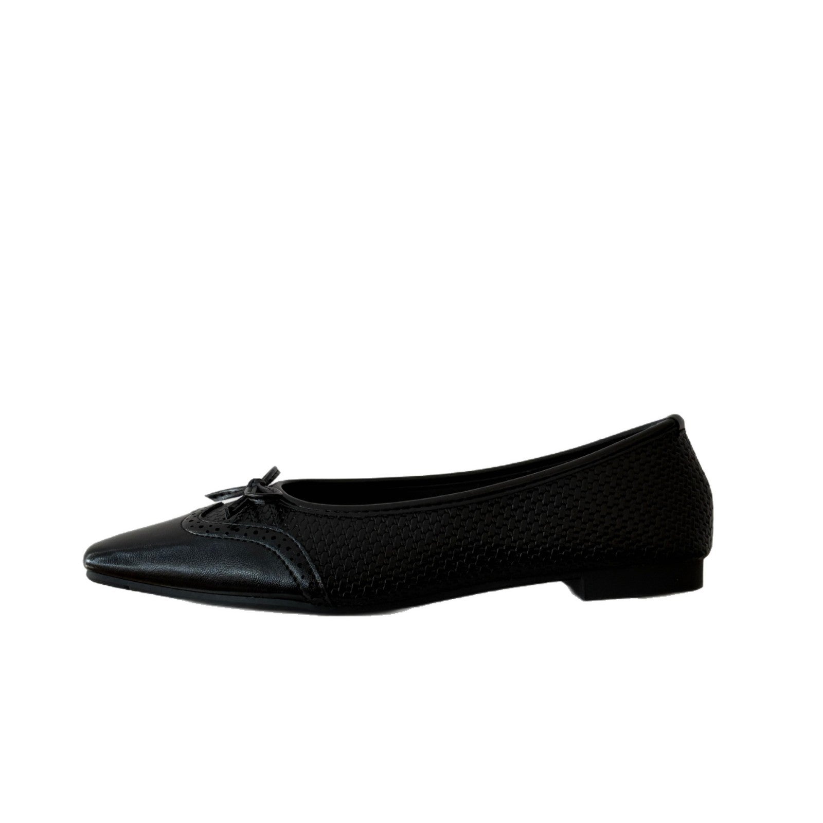 Damen Elegante Ballerinas mit modischem Riemchen und einzigartiger Oberflächenstruktur R&B