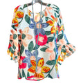 Damen Bluse mit floralem Muster und Rüschendetails R&B