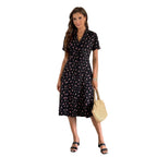 Damen Hemdblusenkleid mit floralen Details R&B