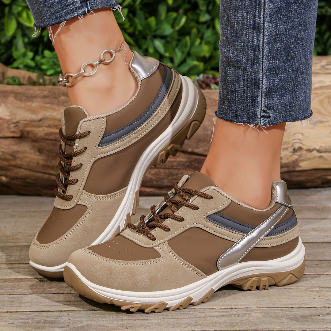 Damen sportliche Sneaker mit atmungsaktivem Obermaterial und starker Dämpfung R&B