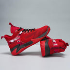 Damen Sportliche High-Performance Basketball-Sneaker mit atmungsaktiver Mesh-Oberfläche und dämpfender Sohle R&B