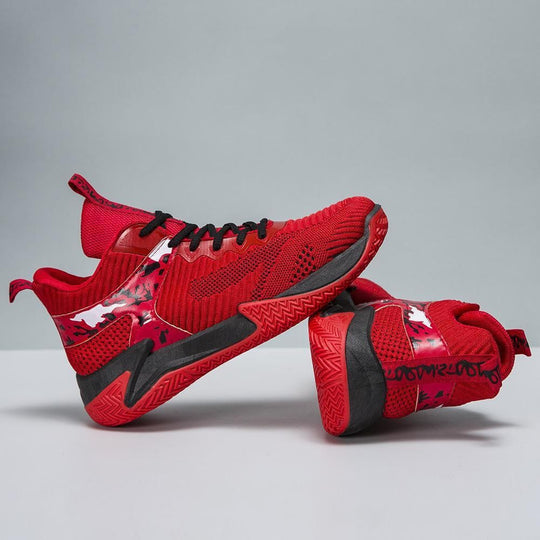 Damen Sportliche High-Performance Basketball-Sneaker mit atmungsaktiver Mesh-Oberfläche und dämpfender Sohle R&B