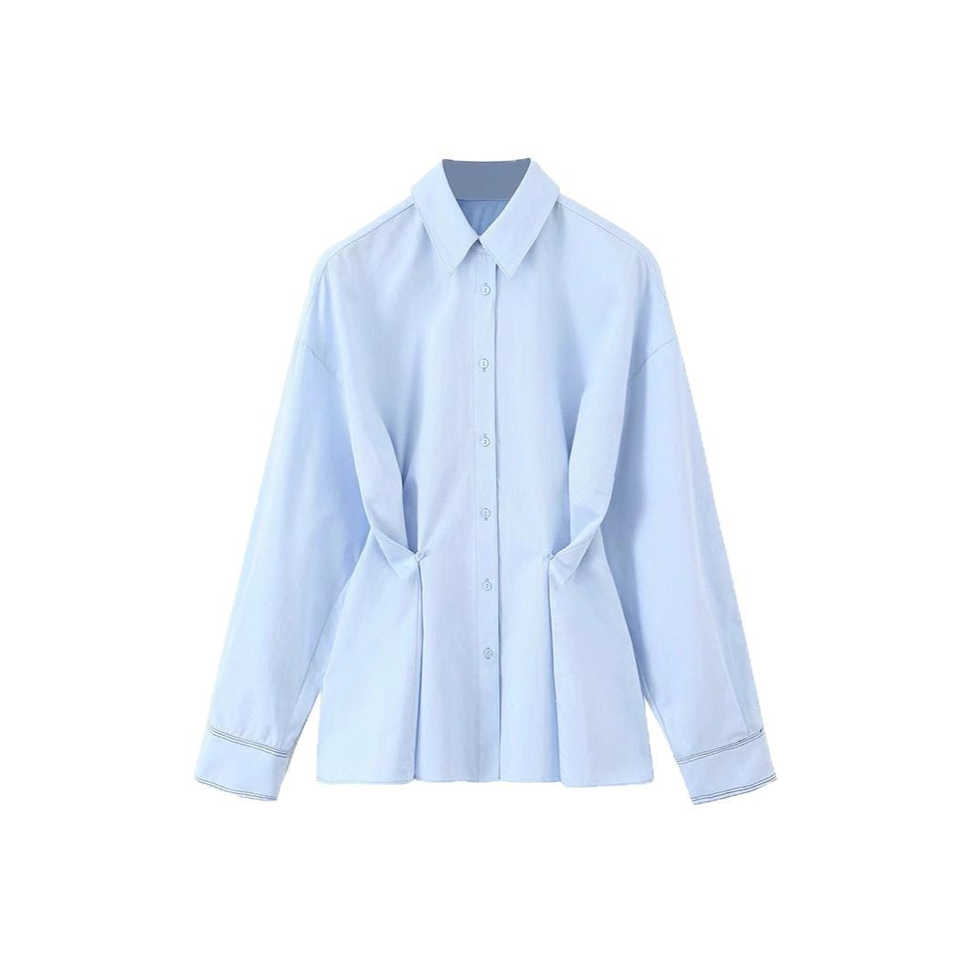 Damen Übergröße Bluse mit eleganter Schnür-Detail R&B