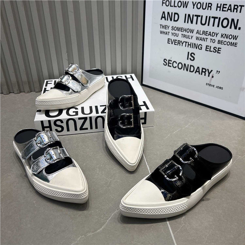 Damen Sneakers mit verstellbaren Schnallen und zeitgemäßem Design R&B