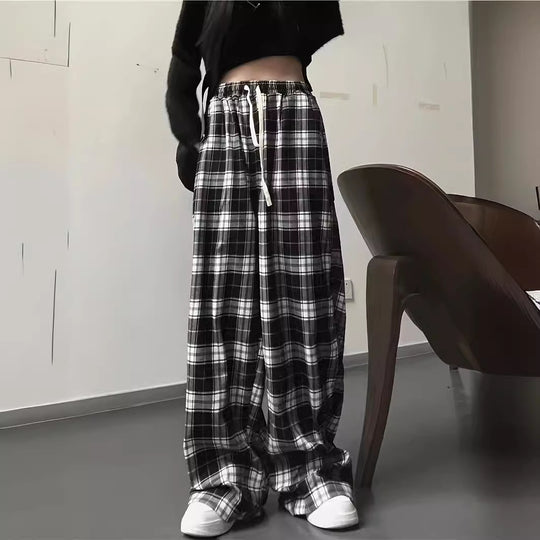 Damen Karottenhose mit Karomuster R&B