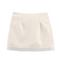 Damen eleganter Rock mit Spitzenbesatz R&B