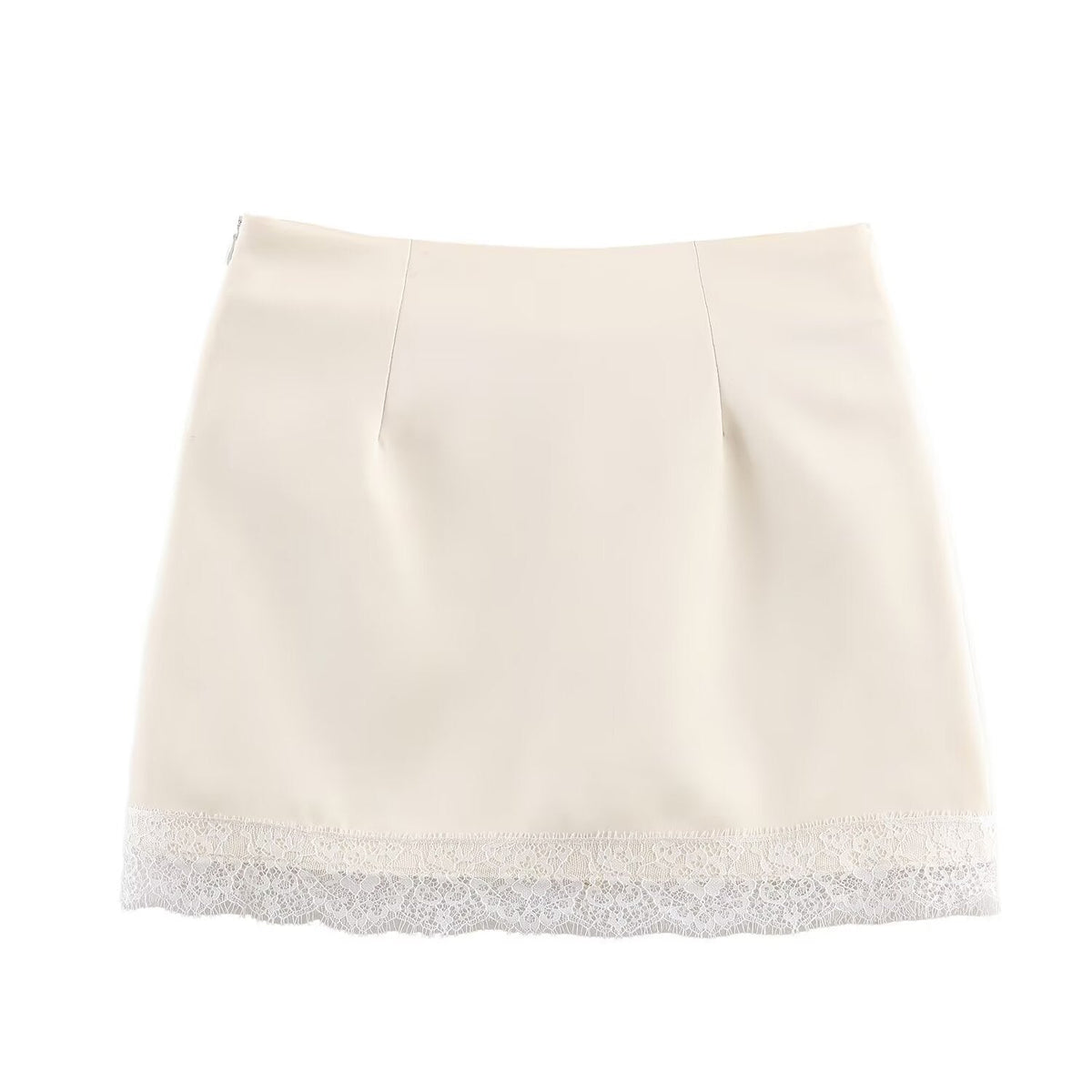 Damen eleganter Rock mit Spitzenbesatz R&B