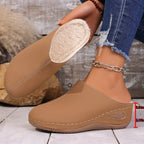 Damen Bequeme Clogs mit seitlichen Einschnitten und weichem Fußbett