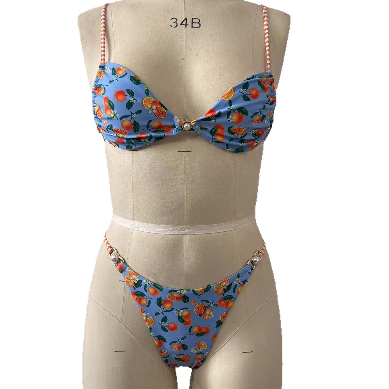 Damen Bikini mit verspieltem Obstmotiv R&B