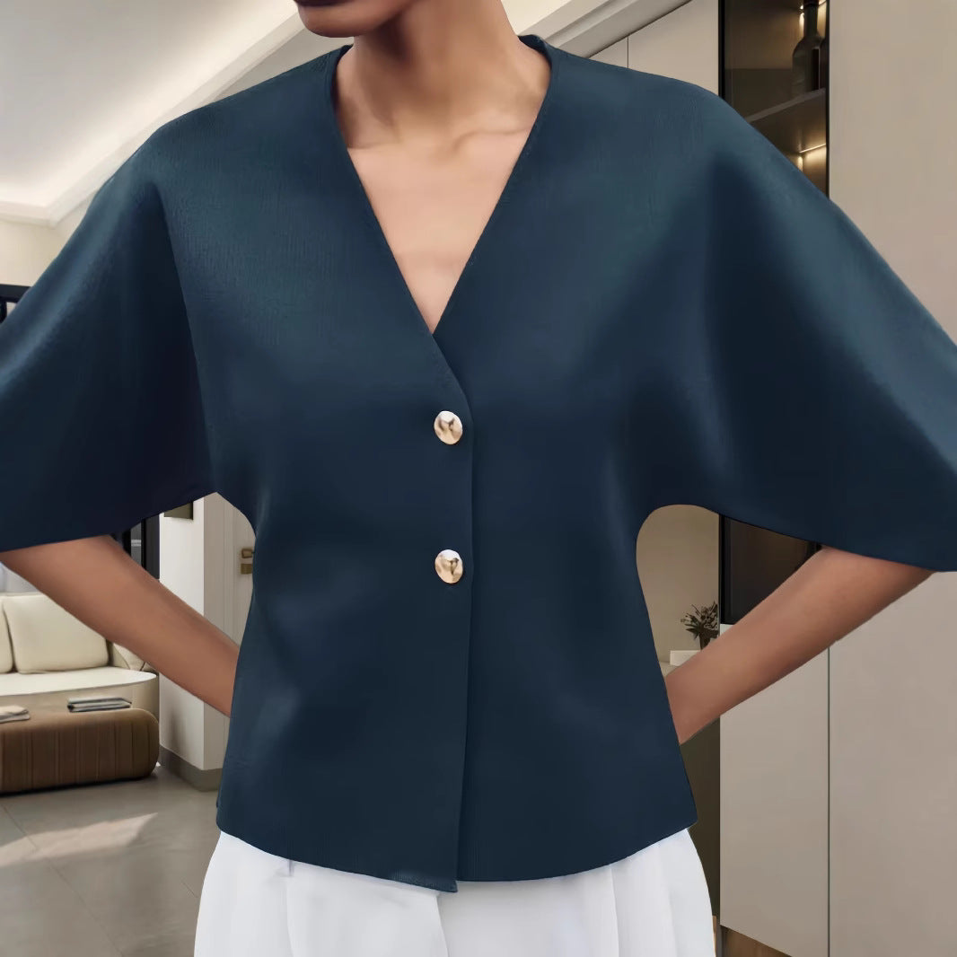 Damen Bluse mit innovativem Schnitt und eleganten Details R&B
