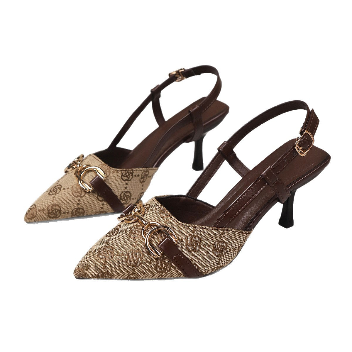 Damen Slingback Pumps mit elegantem Kettendetail R&B