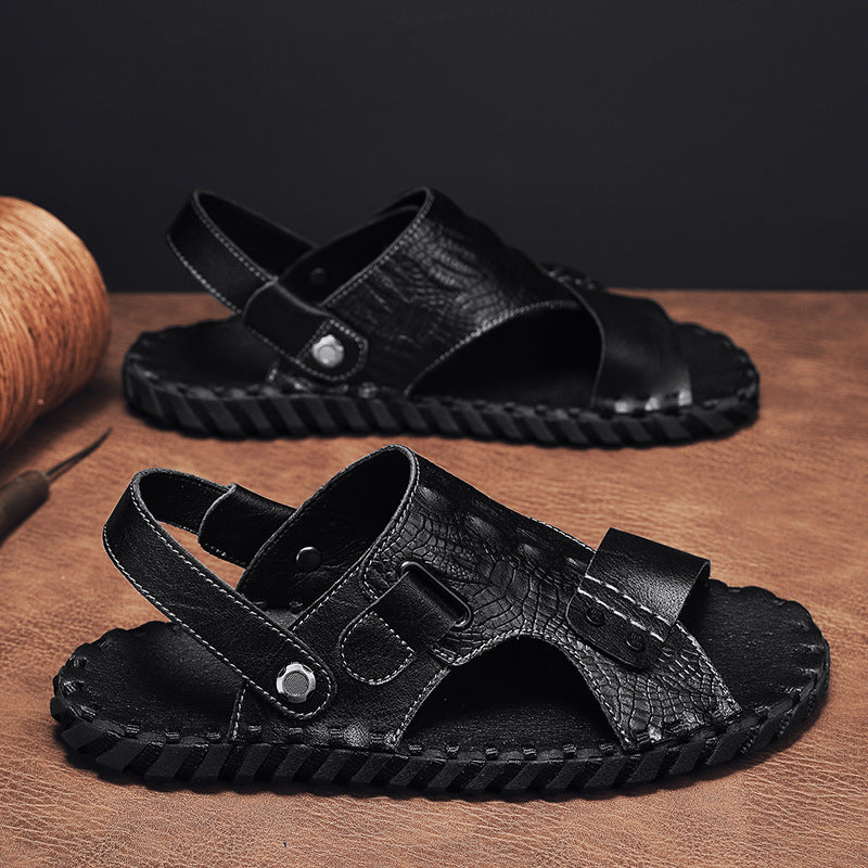 Herren Modische Sandalen mit verstellbarem Riemensystem und rutschfester Sohle R&B