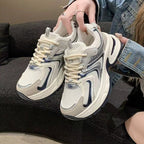Damen Chunky Sneakers mit atmungsaktivem Mesh-Obermaterial und dämpfender Sohle R&B