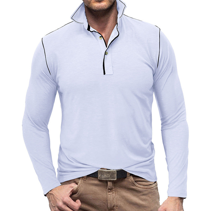 R&B | Pique Pullover Slim Passform Weiches Baumwollgefühl Langärmliger Stylischer Passform