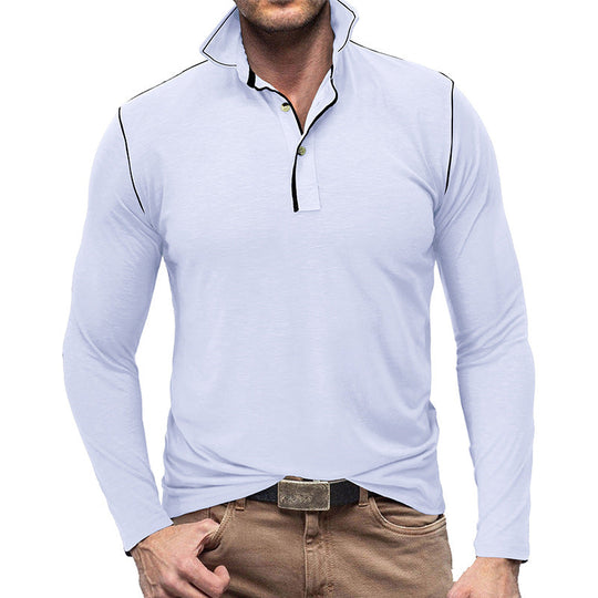 R&B | Pique Pullover Slim Passform Weiches Baumwollgefühl Langärmliger Stylischer Passform