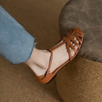 Damen Bequeme Sandalen mit offenem Zehenbereich und elegantem Riemchen-Design R&B