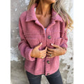 Damen Flauschige Teddyjacke mit praktischen Taschen R&B