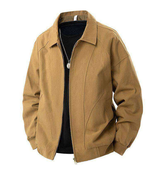 Herren lässige Übergangsjacke mit modernem Stehkragen und seitlichen Eingrifftaschen R&B