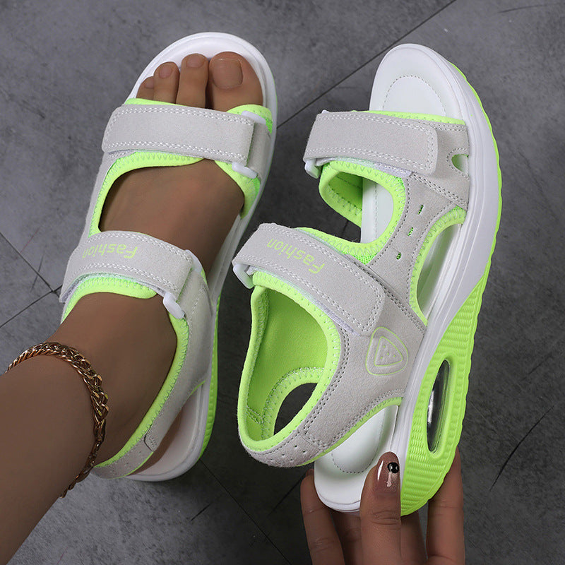 Damen Sportliche Sandalen mit ergonomischer Unterstützung und verstellbarem Klettverschluss R&B