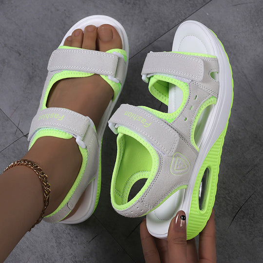 Damen Sportliche Sandalen mit ergonomischer Unterstützung und verstellbarem Klettverschluss R&B