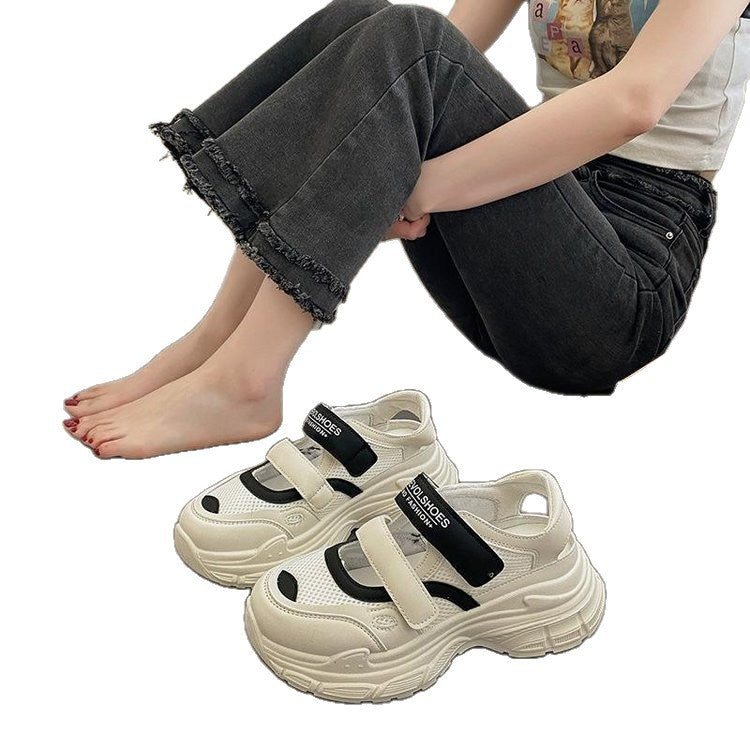 Damen Sportliche Sneaker mit verstellbaren Klettverschlüssen