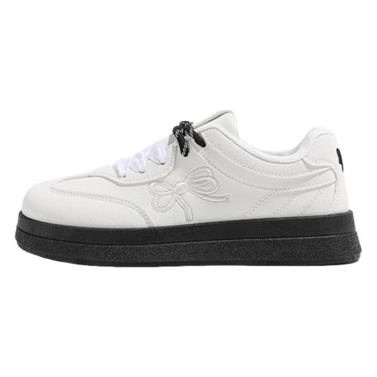 Damen Komfortable Sneakers mit verspieltem Schleifen-Design R&B
