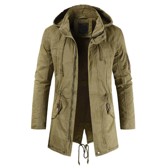 Herren Funktionsjacke mit praktischem Reißverschluss und verstellbarer Kapuze R&B