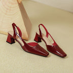Damen Slingback-Pumps mit modernem Design und bequemem Blockabsatz