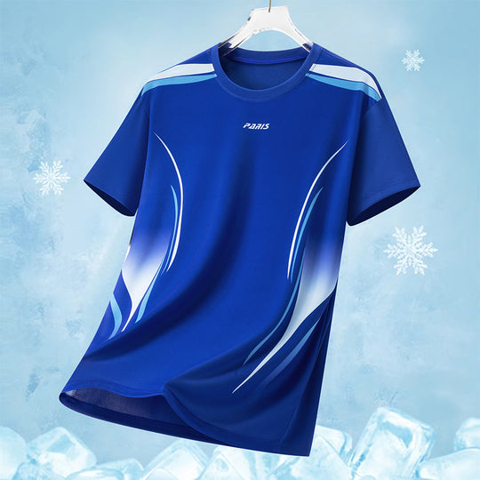 Herren nan atmungsaktives Funktionsshirt mit ergonomischem Schnitt und dynamischem Print R&B