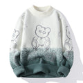 Damen gemütlicher Pullover mit niedlichem Tiermotiv und lässiger Passform