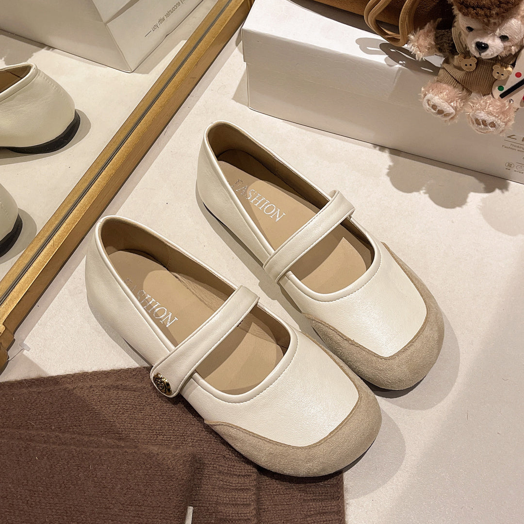 Damen elegante Ballerinas mit dekorativem Riemchen und hochwertiger Sohle R&B