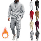 Herren sportlicher Sweatanzug mit höherem Kragen und praktischen Taschen R&B