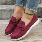 Damen Mokassins mit weichem Kunstleder und elastischem Riemendesign R&B
