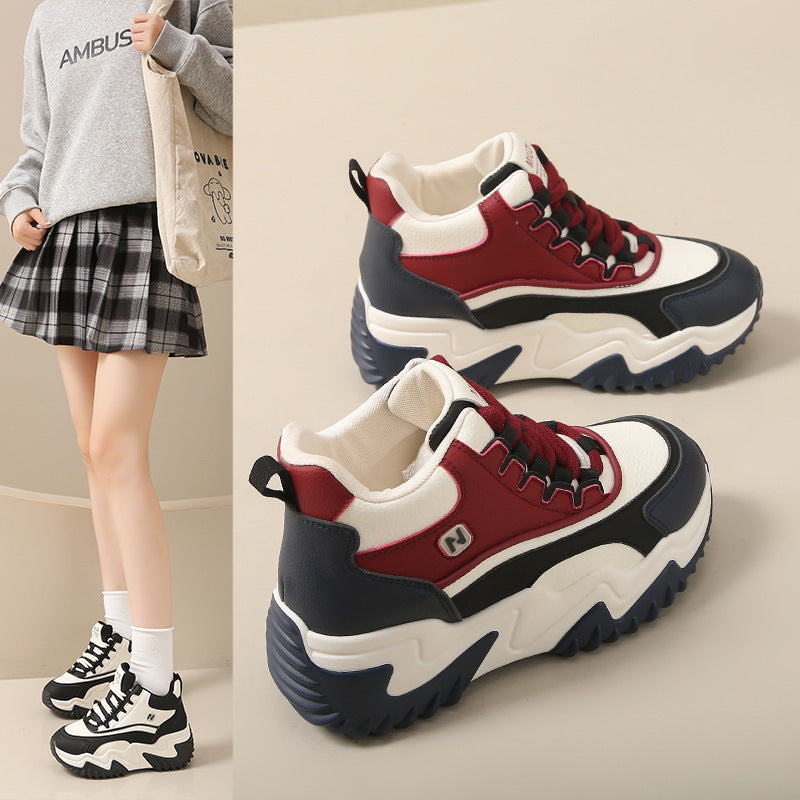Damen Sportliche High-Top Sneakers mit robustem Profil und dynamischem Design R&B