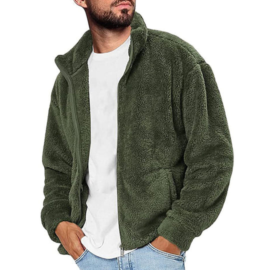 Herren Fleecejacke mit weichem Innenfutter und praktischen Taschen R&B